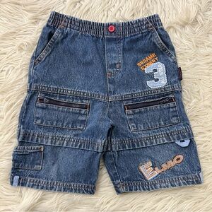 Vintage Y2K Sesame Street Baby Blue Jeans Embroidered Elmo Denim Pants 4T